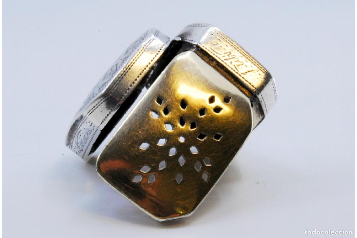 Joyeria: Caja de vinagreta de plata, de la &eacute;poca de Jorge III. - Foto 8