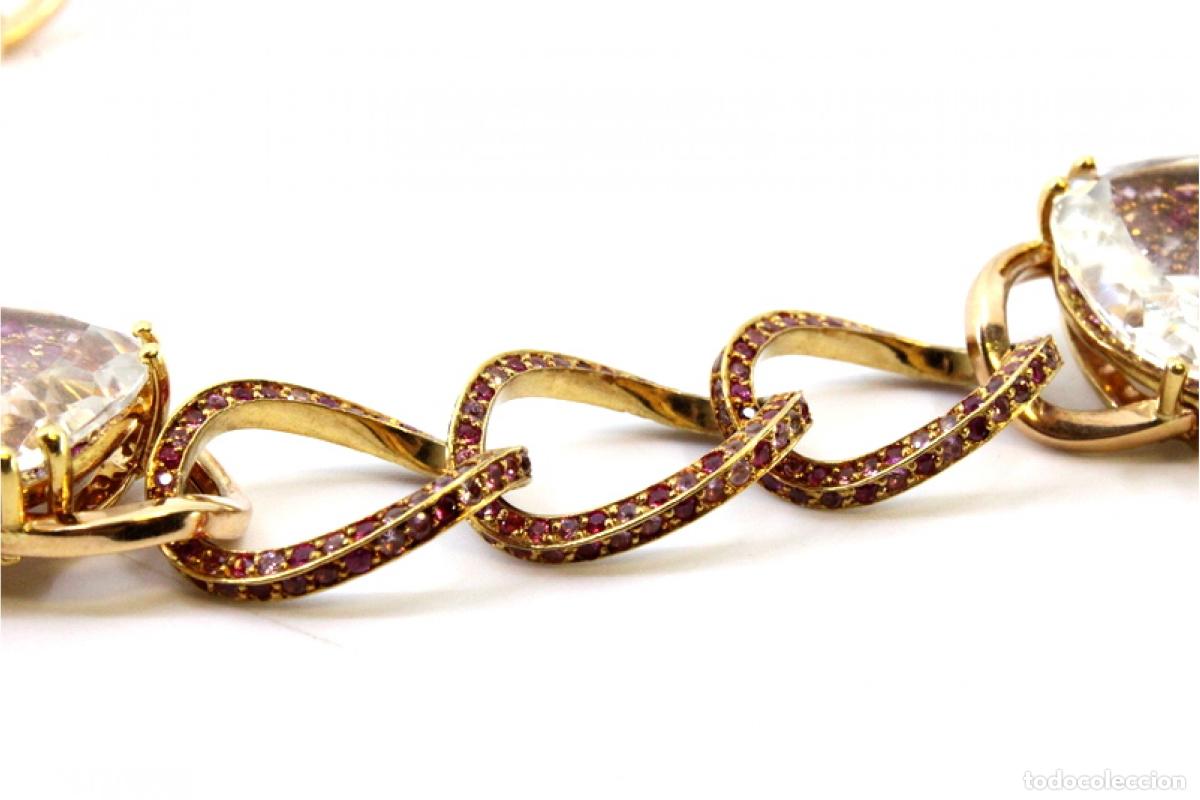 Joyeria: Collar de Oro 19,2K con cuarzo y diamantes - Foto 4