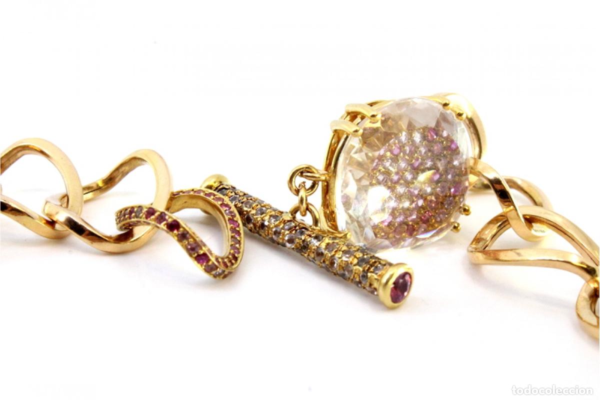Joyeria: Collar de Oro 19,2K con cuarzo y diamantes - Foto 5