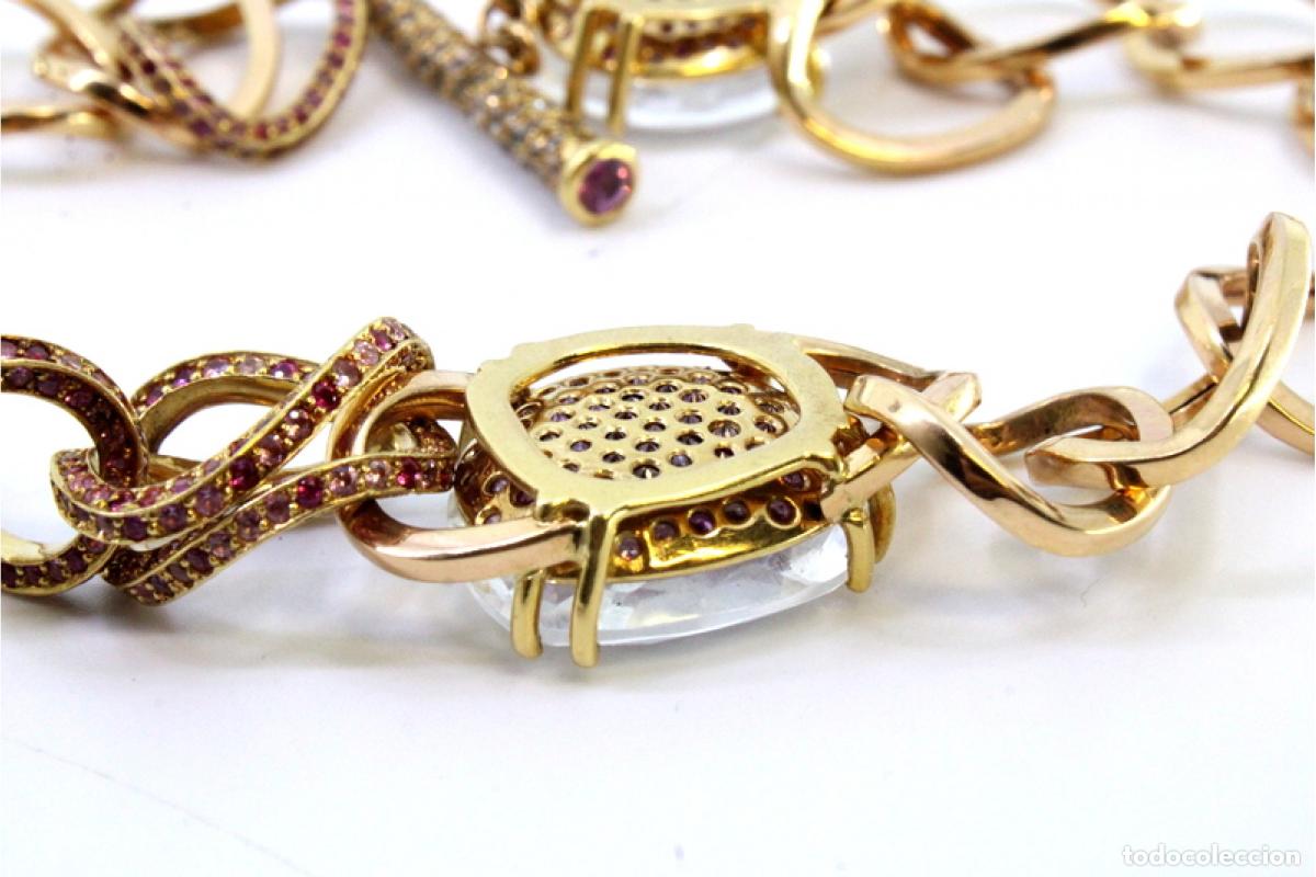 Joyeria: Collar de Oro 19,2K con cuarzo y diamantes - Foto 6