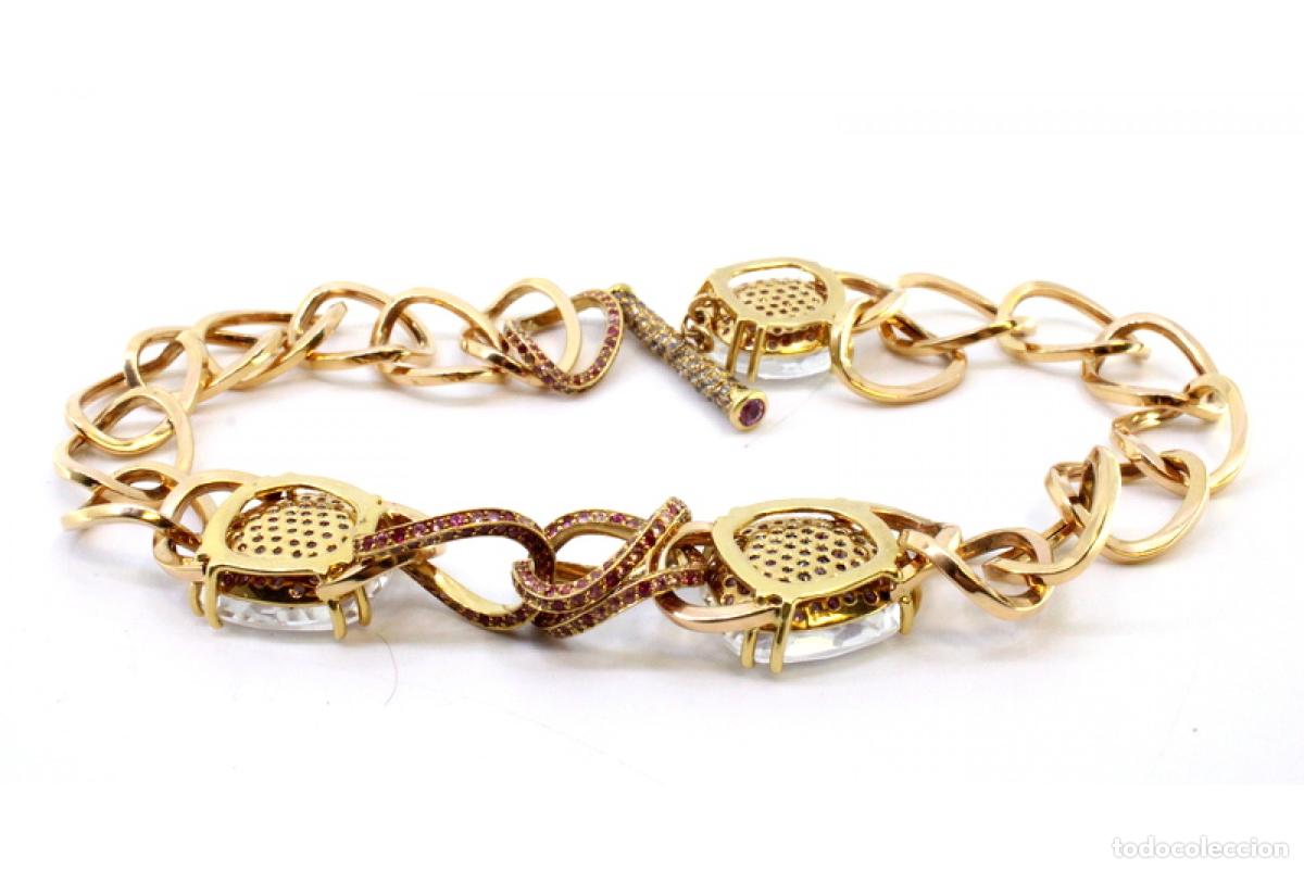 Joyeria: Collar de Oro 19,2K con cuarzo y diamantes - Foto 10