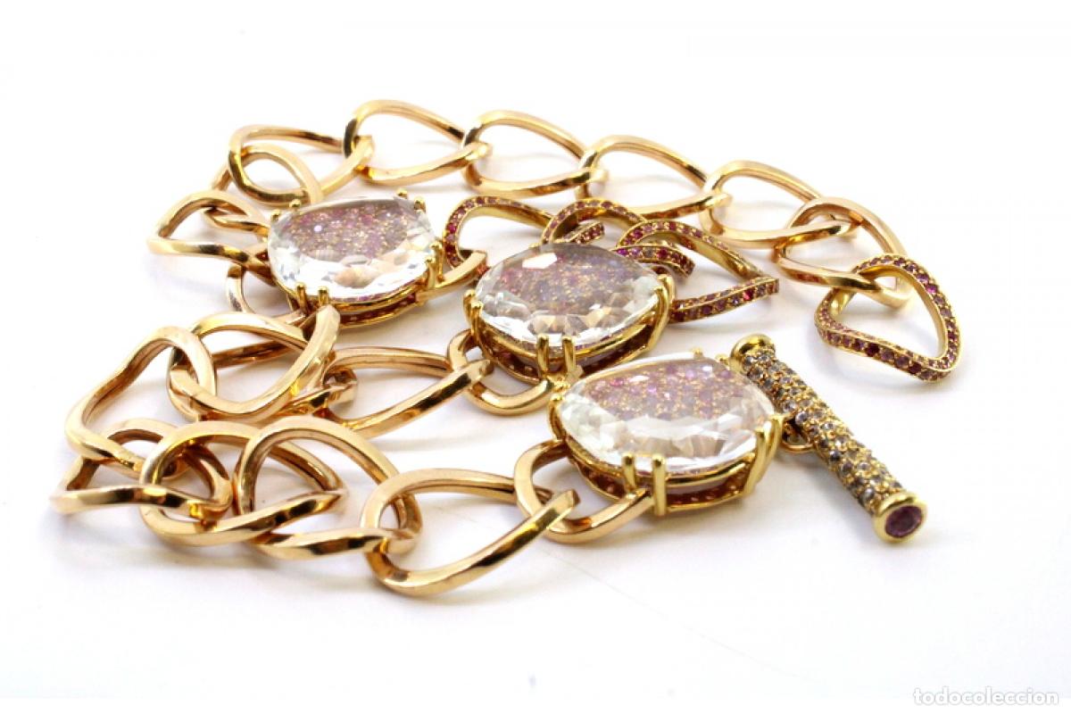 Joyeria: Collar de Oro 19,2K con cuarzo y diamantes - Foto 11