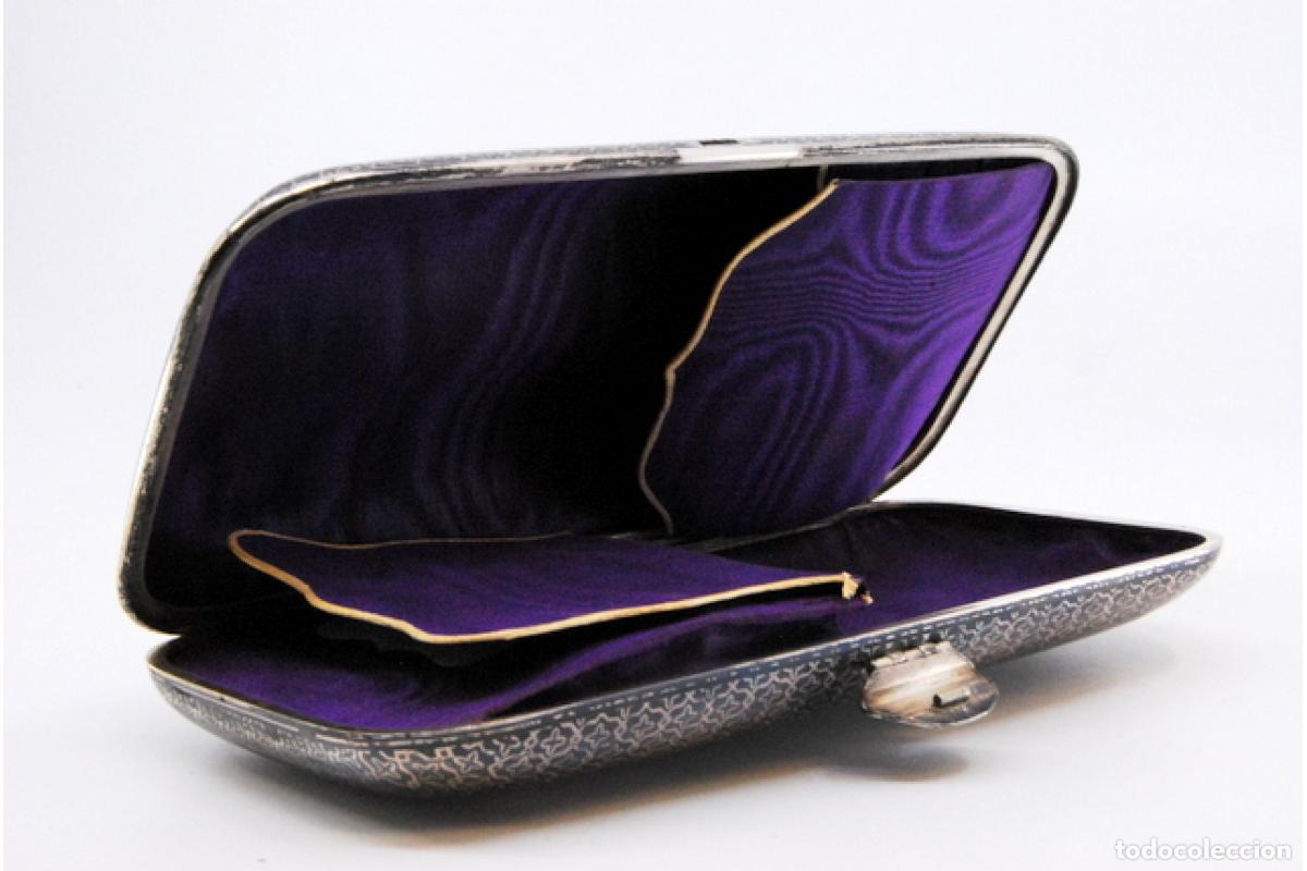 Joyeria: Caja de puros en oro de 18 quilates y plata. - Foto 2