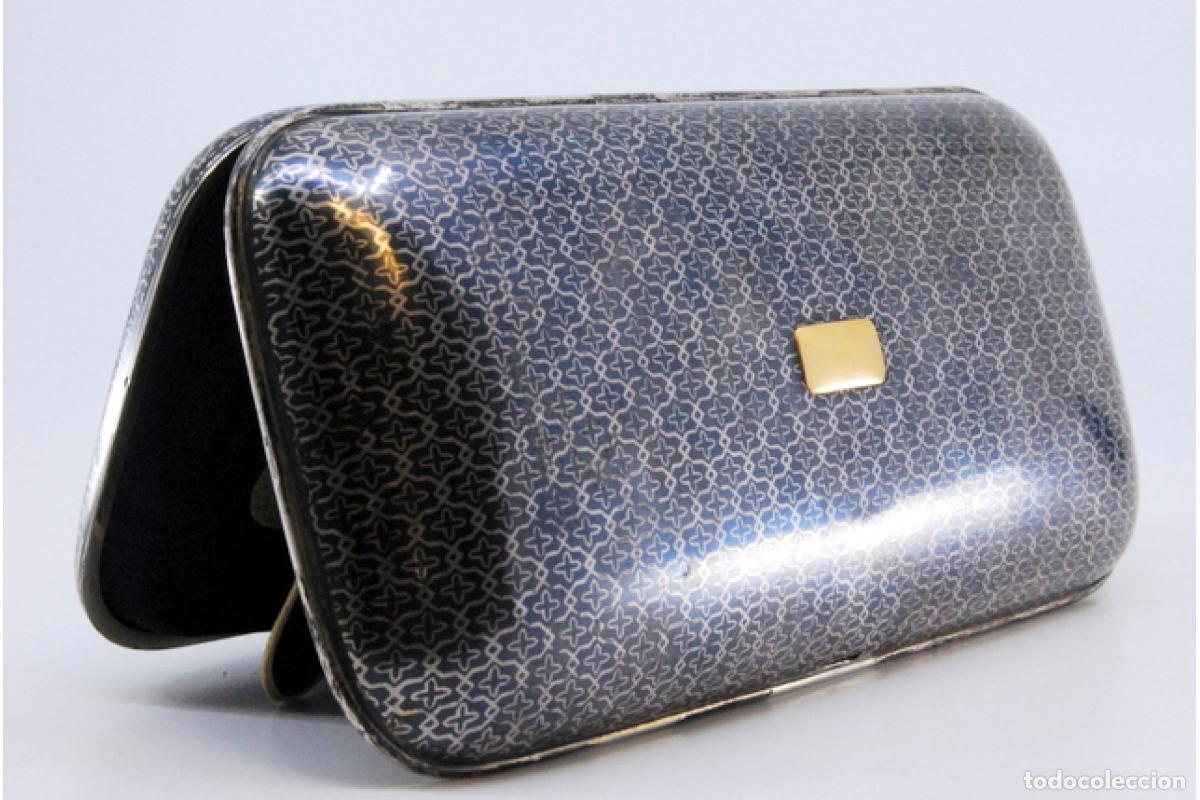 Joyeria: Caja de puros en oro de 18 quilates y plata. - Foto 8