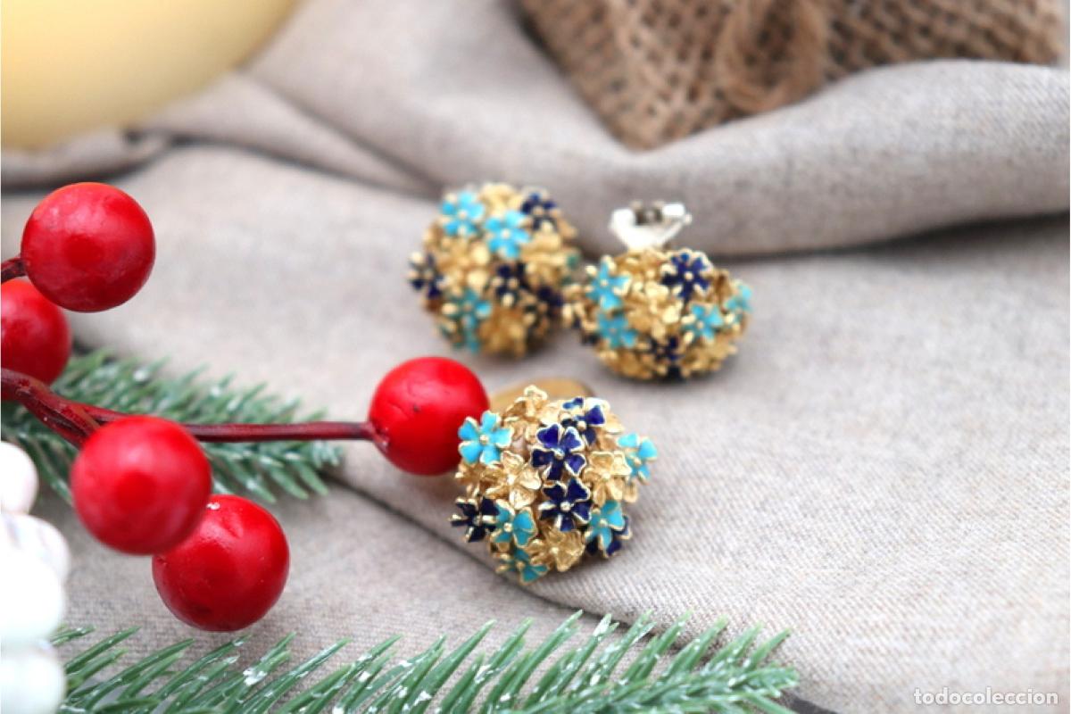 Joyeria: Conjunto de pendientes y anillo, en oro de 18K. - Foto 6