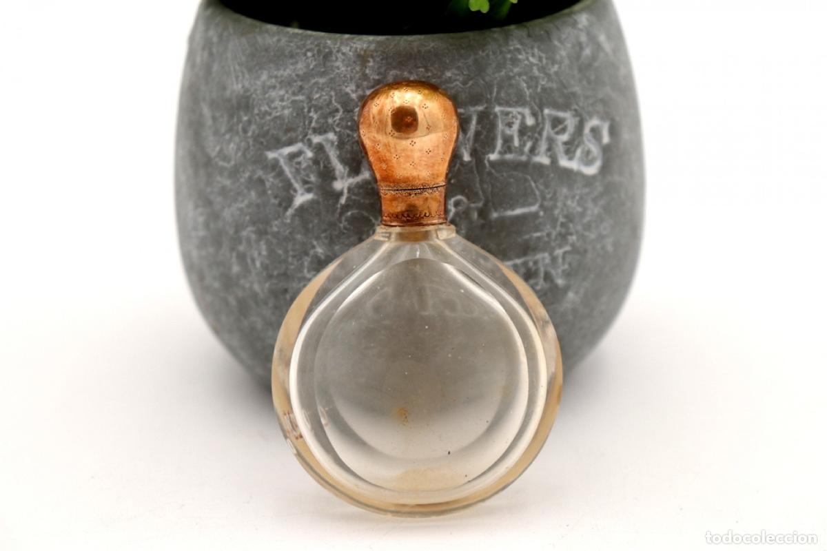 Joyeria: Frasco de perfume, fabricado en cristal y oro de 15K. - Foto 2