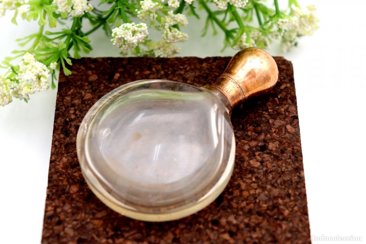 Joyeria: Frasco de perfume, fabricado en cristal y oro de 15K. - Foto 3