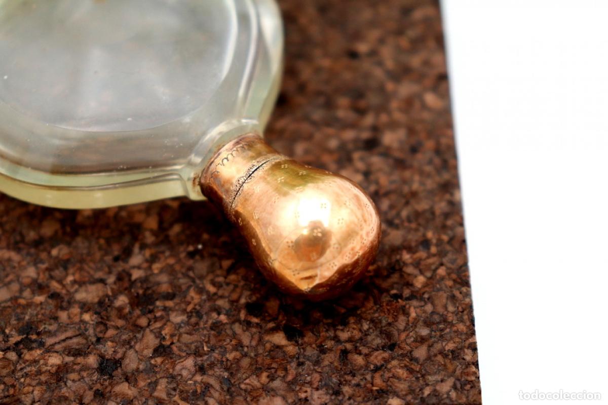Joyeria: Frasco de perfume, fabricado en cristal y oro de 15K. - Foto 5