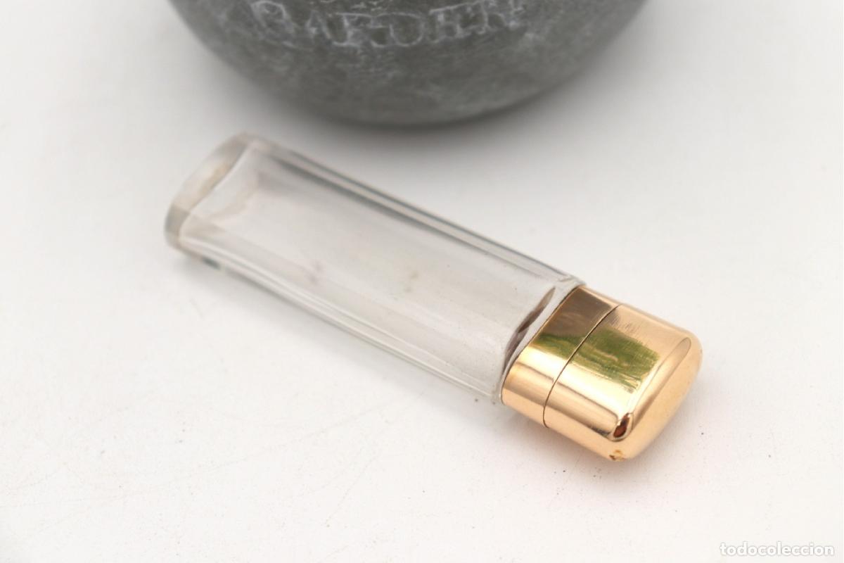 Joyeria: Frasco de perfume, fabricado en cristal y oro de 15K. - Foto 4