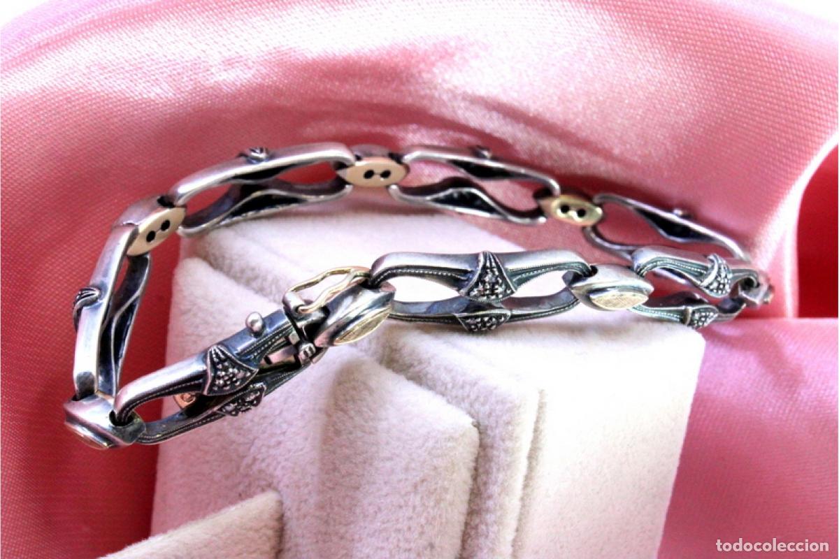 Joyeria: Pulsera en oro de 19,2K y plata con diamantes. - Foto 5