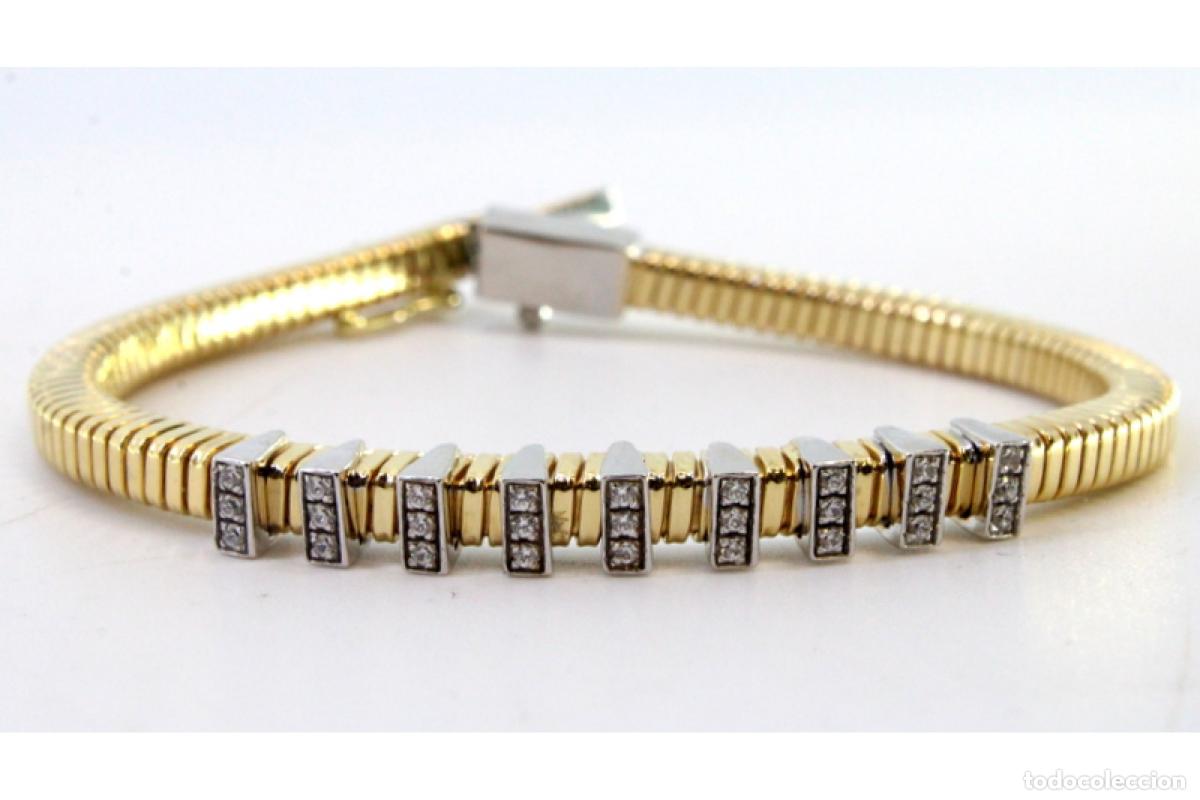 Joyeria: Pulsera de oro bicolor de 19,2 quilates - Foto 2