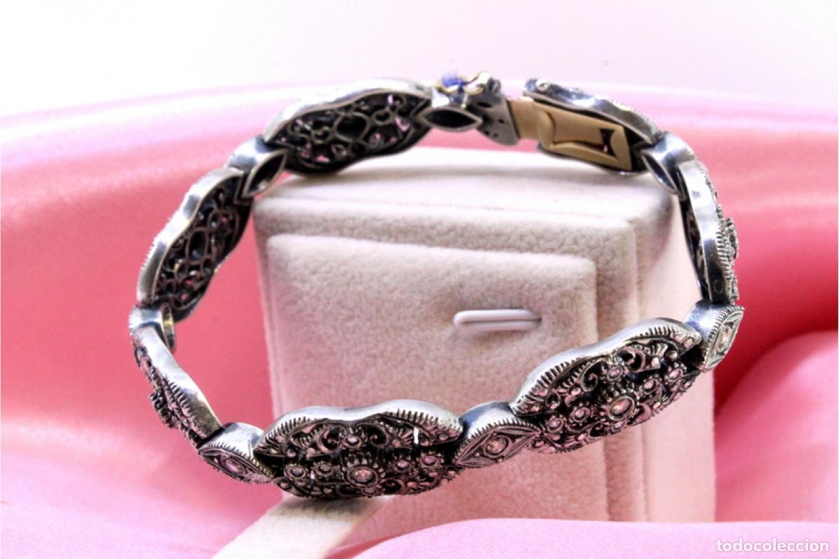 Joyeria: Pulsera en oro de 19,2K y plata con diamantes. - Foto 3