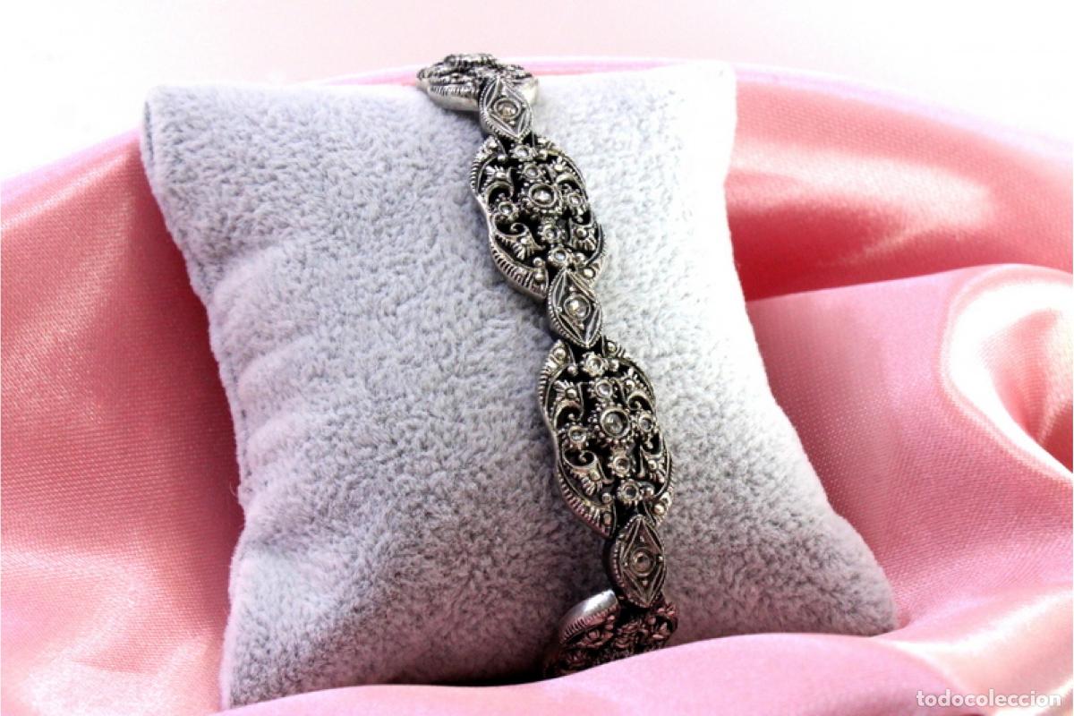 Joyeria: Pulsera en oro de 19,2K y plata con diamantes. - Foto 4