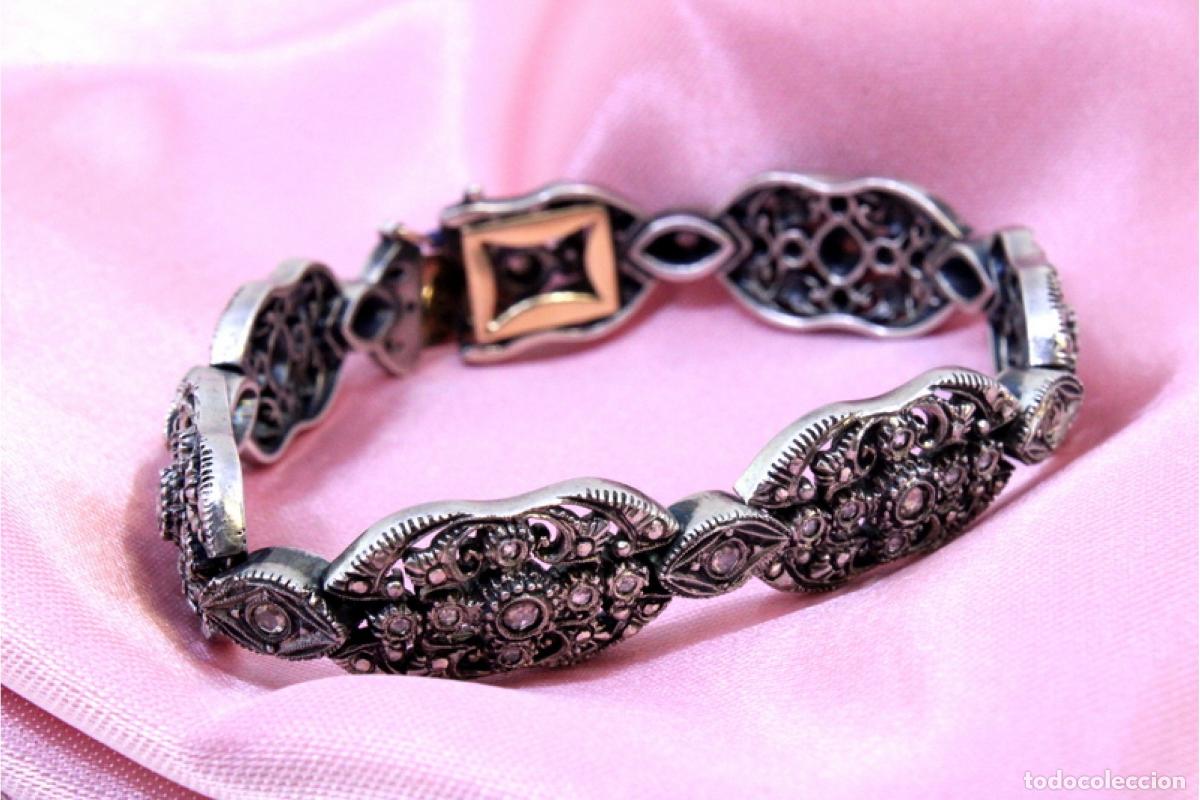 Joyeria: Pulsera en oro de 19,2K y plata con diamantes. - Foto 10