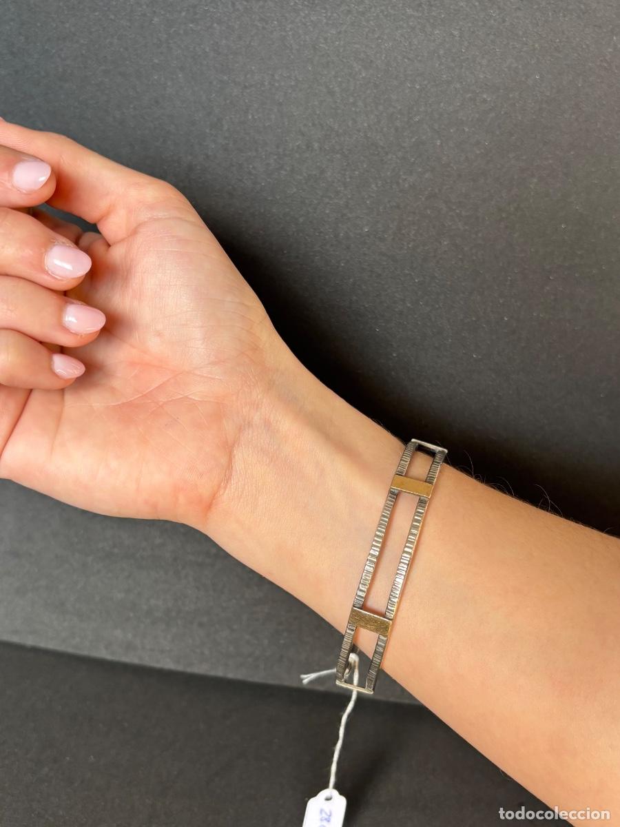 Joyeria: (AD) ELEGANTE PULSERA DE PLATA Y ORO - Foto 4