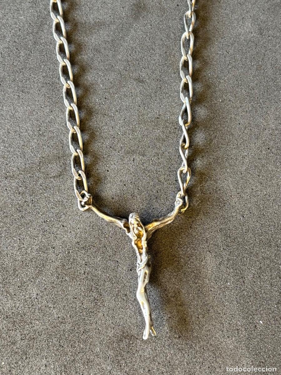 Joyeria: (AD)CADENA Y CRISTO DE DALI DE PLATA - Foto 1