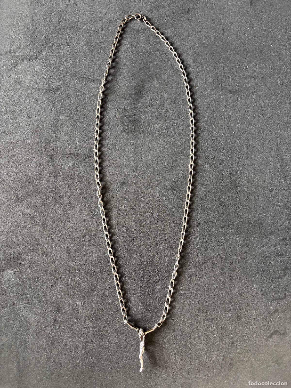 Joyeria: (AD)CADENA Y CRISTO DE DALI DE PLATA - Foto 5