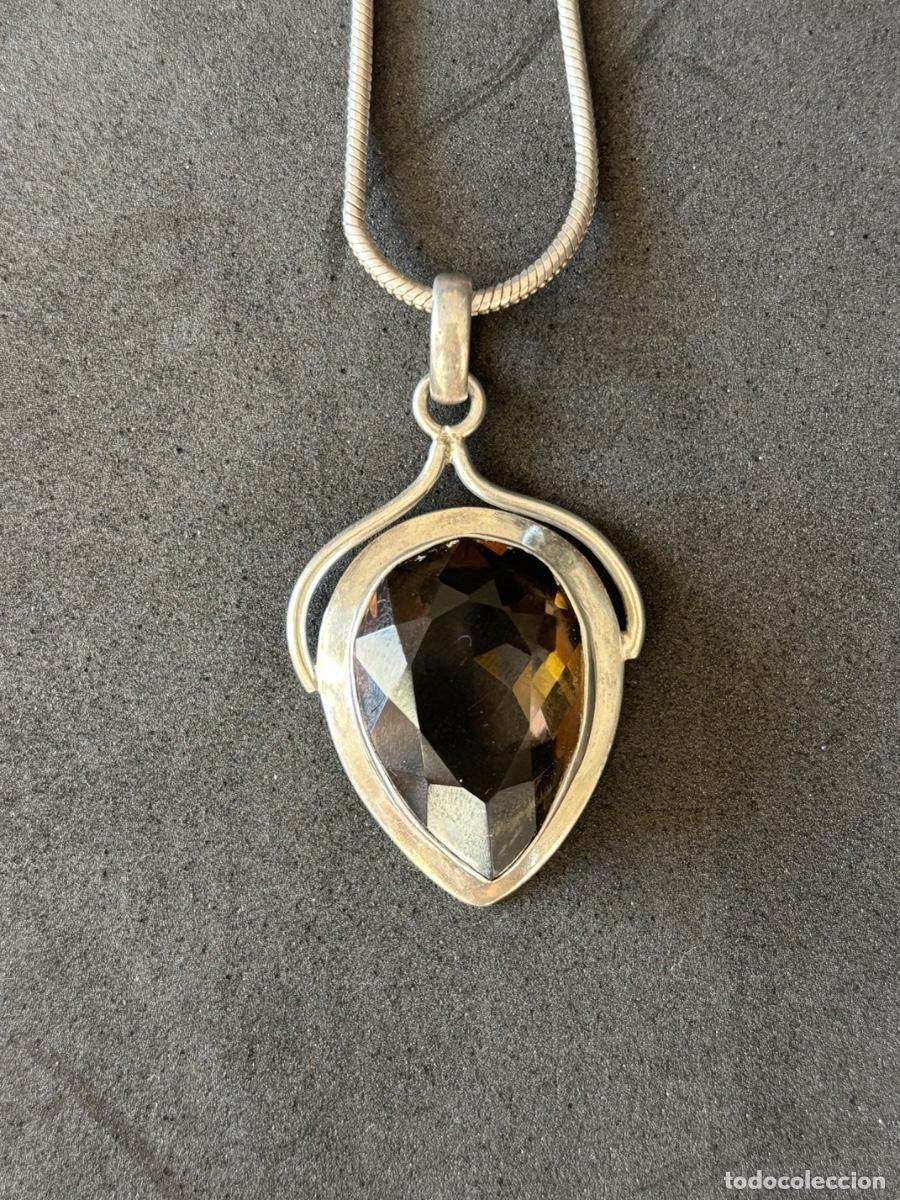 Joyeria: (AD) ELEGANTE CADENA Y COLGANTE DE PLATA TOPACIO - Foto 3