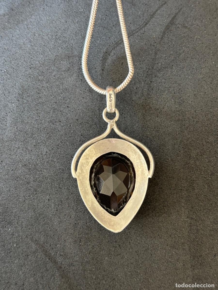 Joyeria: (AD) ELEGANTE CADENA Y COLGANTE DE PLATA TOPACIO - Foto 4