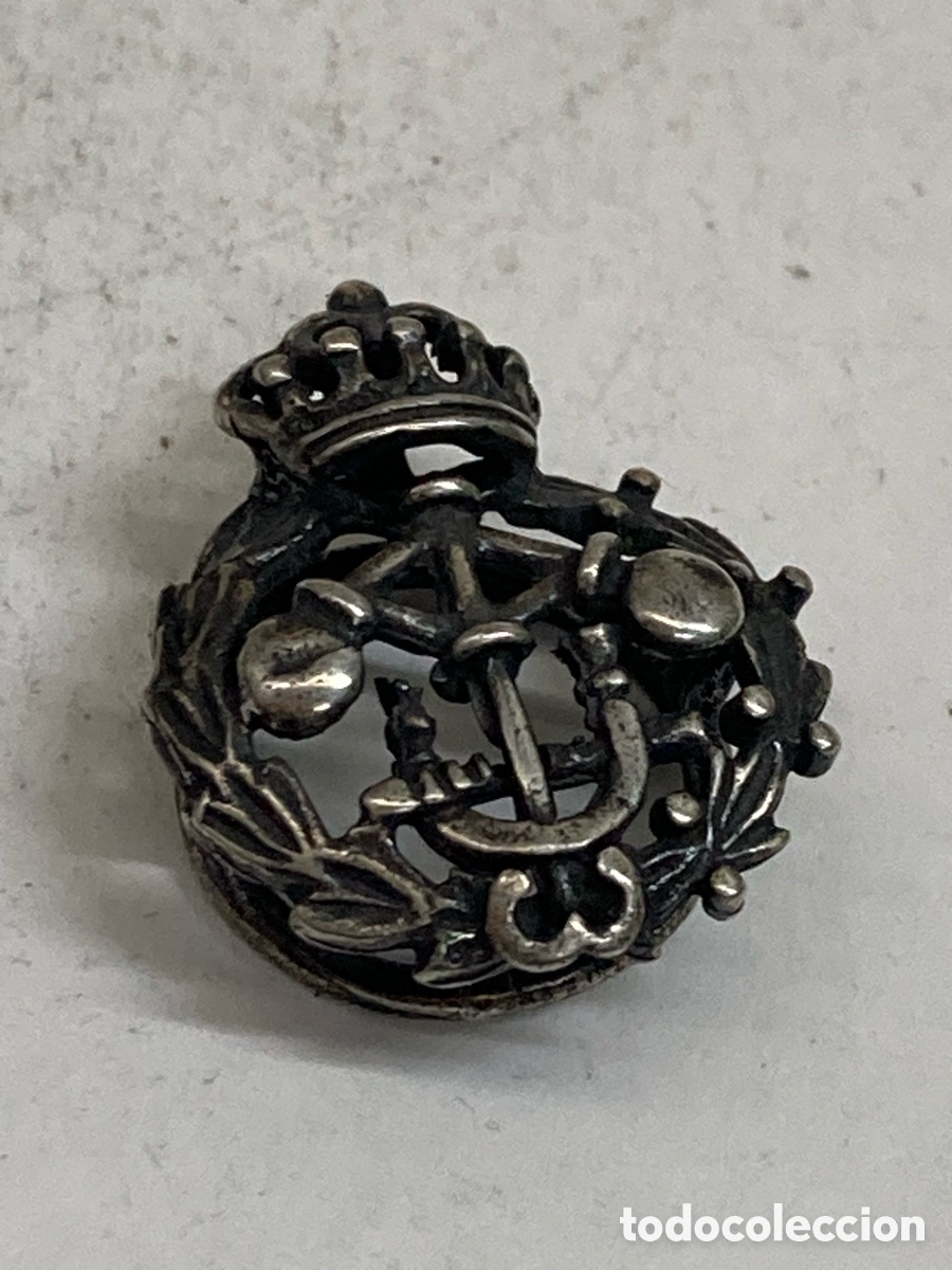 Joyeria: Pin de bot&oacute;n en plata Escudo /PIN23 - Foto 1