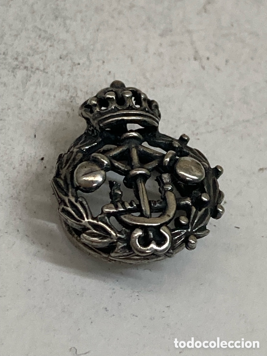 Joyeria: Pin de bot&oacute;n de plata escudo /PIN23 - Foto 1