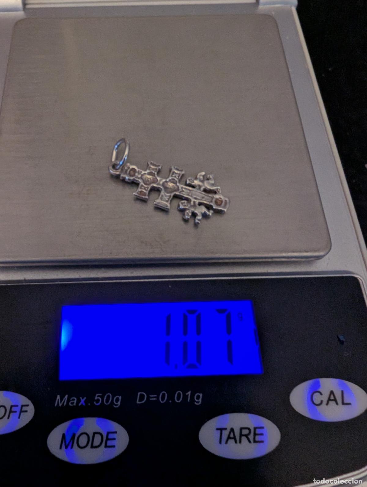 Joyeria: COLGANTE DE CRUZ DE CARAVACA DE PLATA. - Foto 4