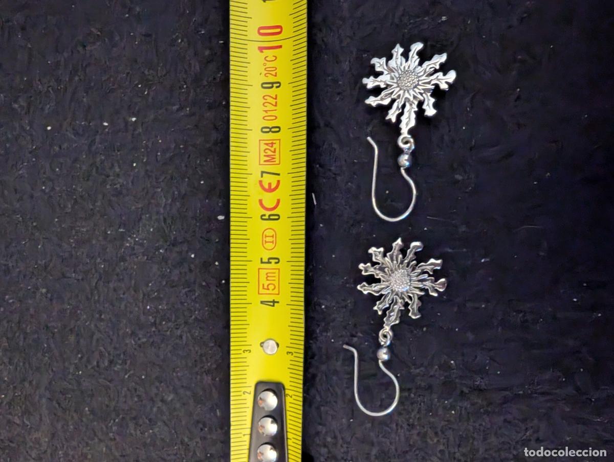 Joyeria: PENDIENTES DE PLATA FORMA DE SOL. 6,54 gr. - Foto 3