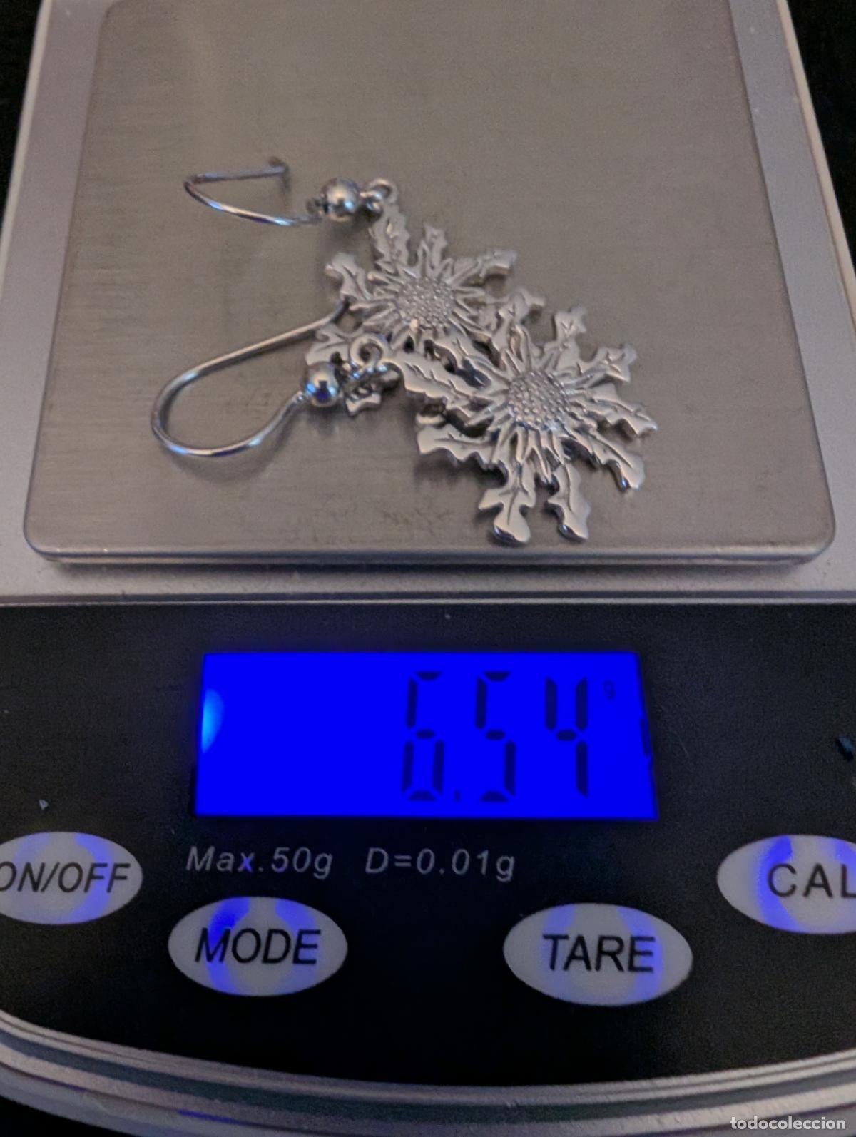 Joyeria: PENDIENTES DE PLATA FORMA DE SOL. 6,54 gr. - Foto 4
