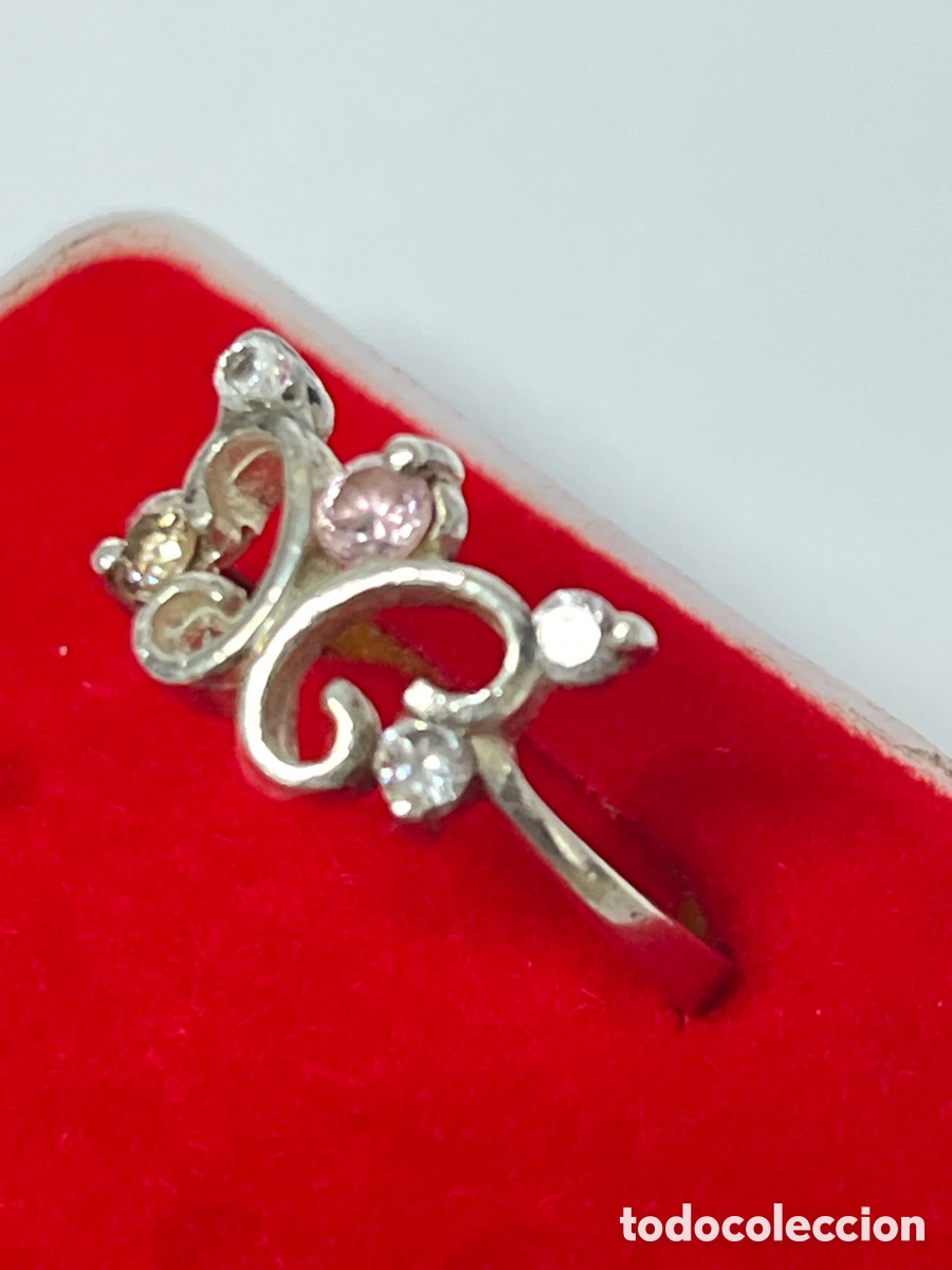 Joyeria: Anillo de plata y rosa de Francia /S420 - Foto 2