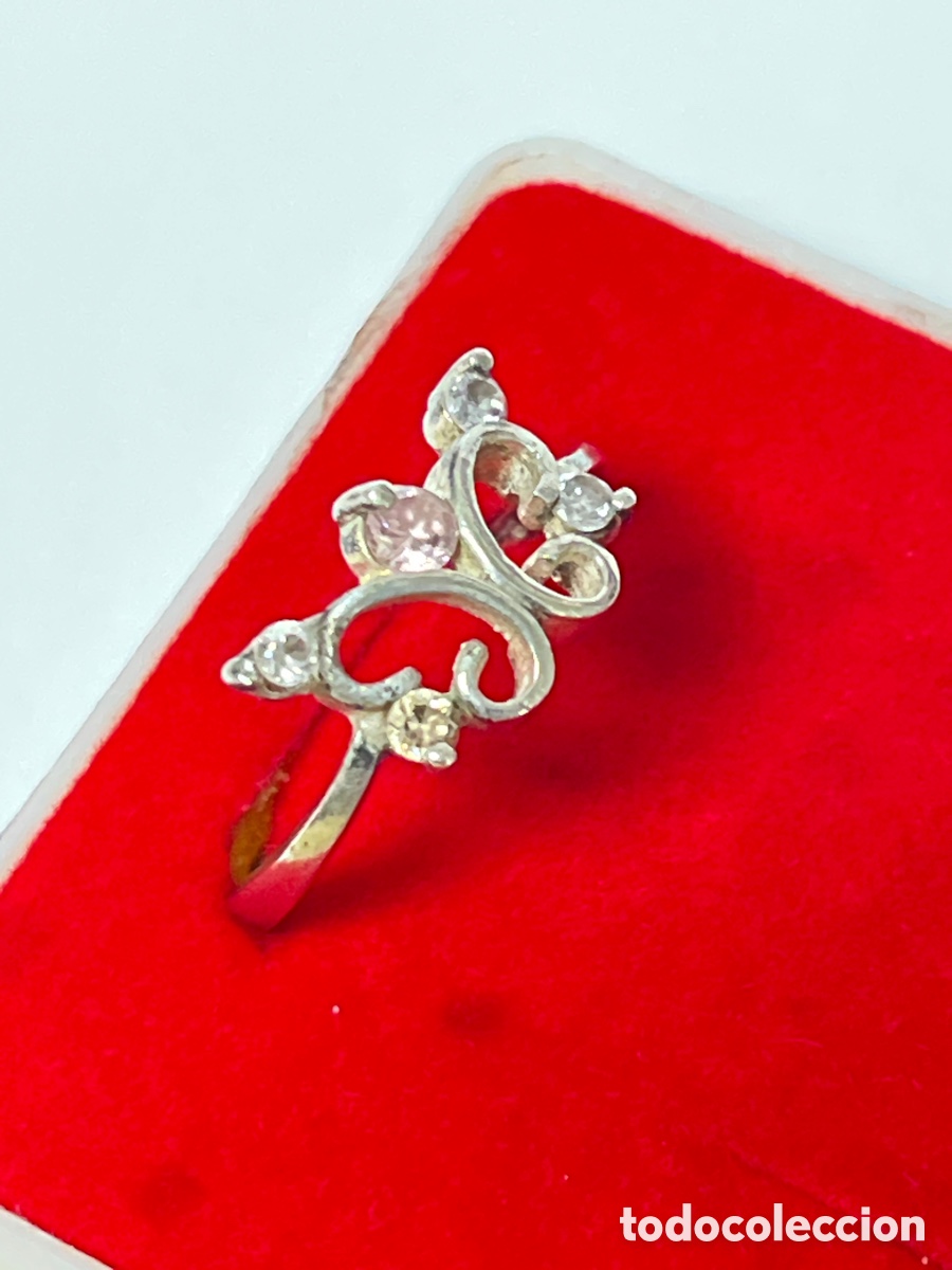 Joyeria: Anillo de plata y rosa de Francia /S420 - Foto 3
