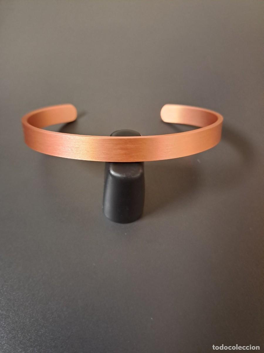 Joyeria: Pulsera ajustable de cobre liso, nueva - Foto 1