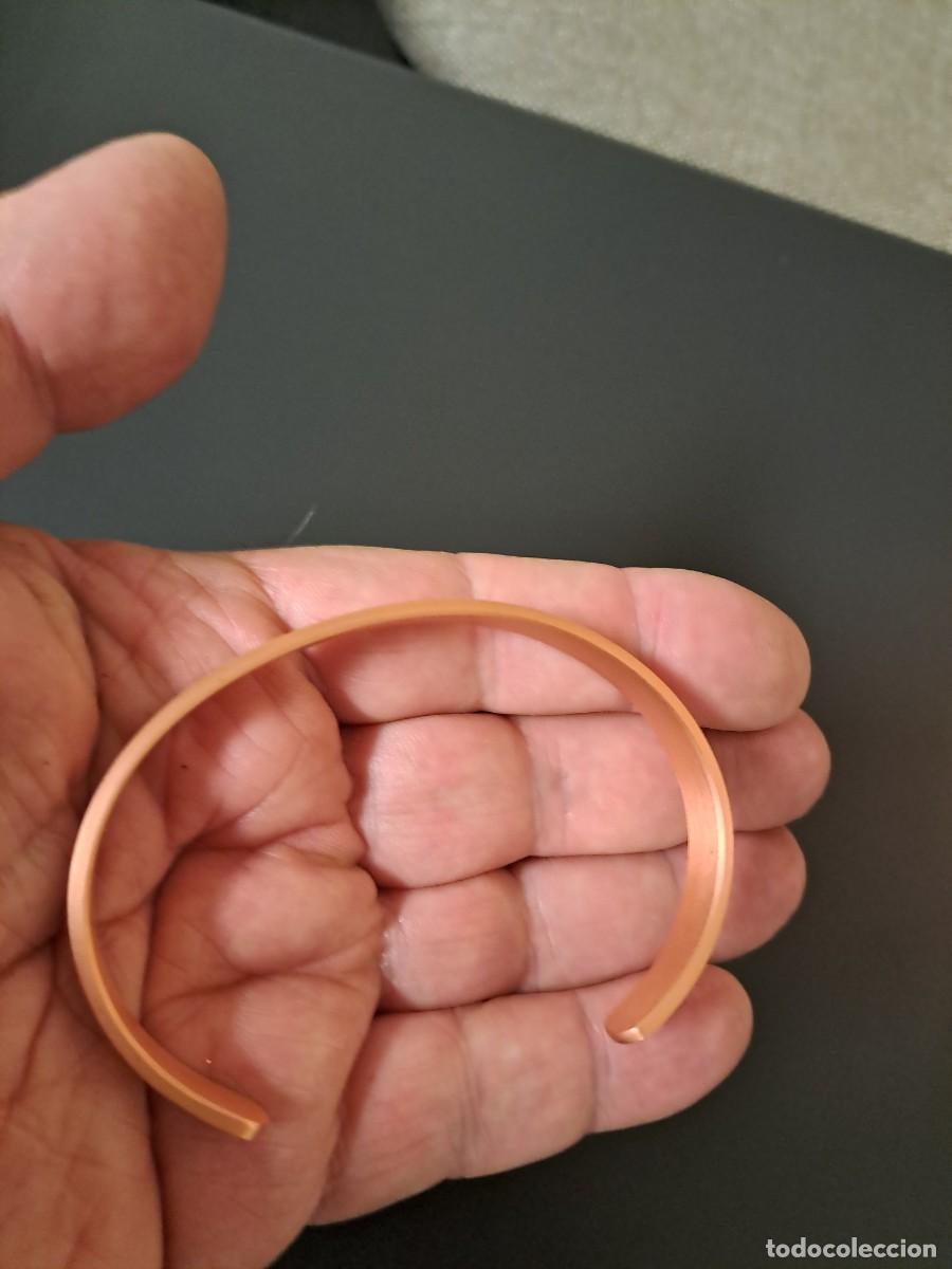 Joyeria: Pulsera ajustable de cobre liso, nueva - Foto 7