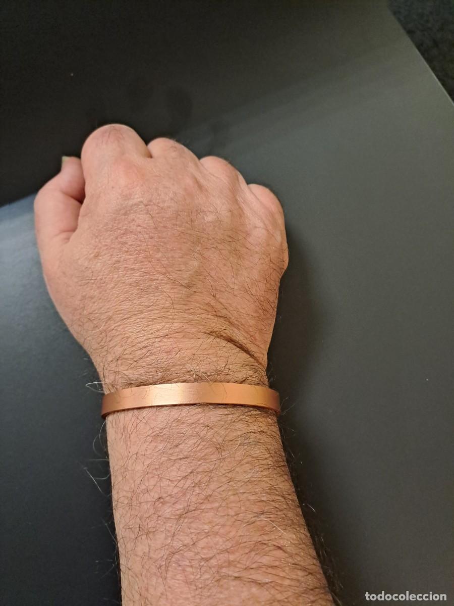 Joyeria: Pulsera ajustable de cobre liso, nueva - Foto 8