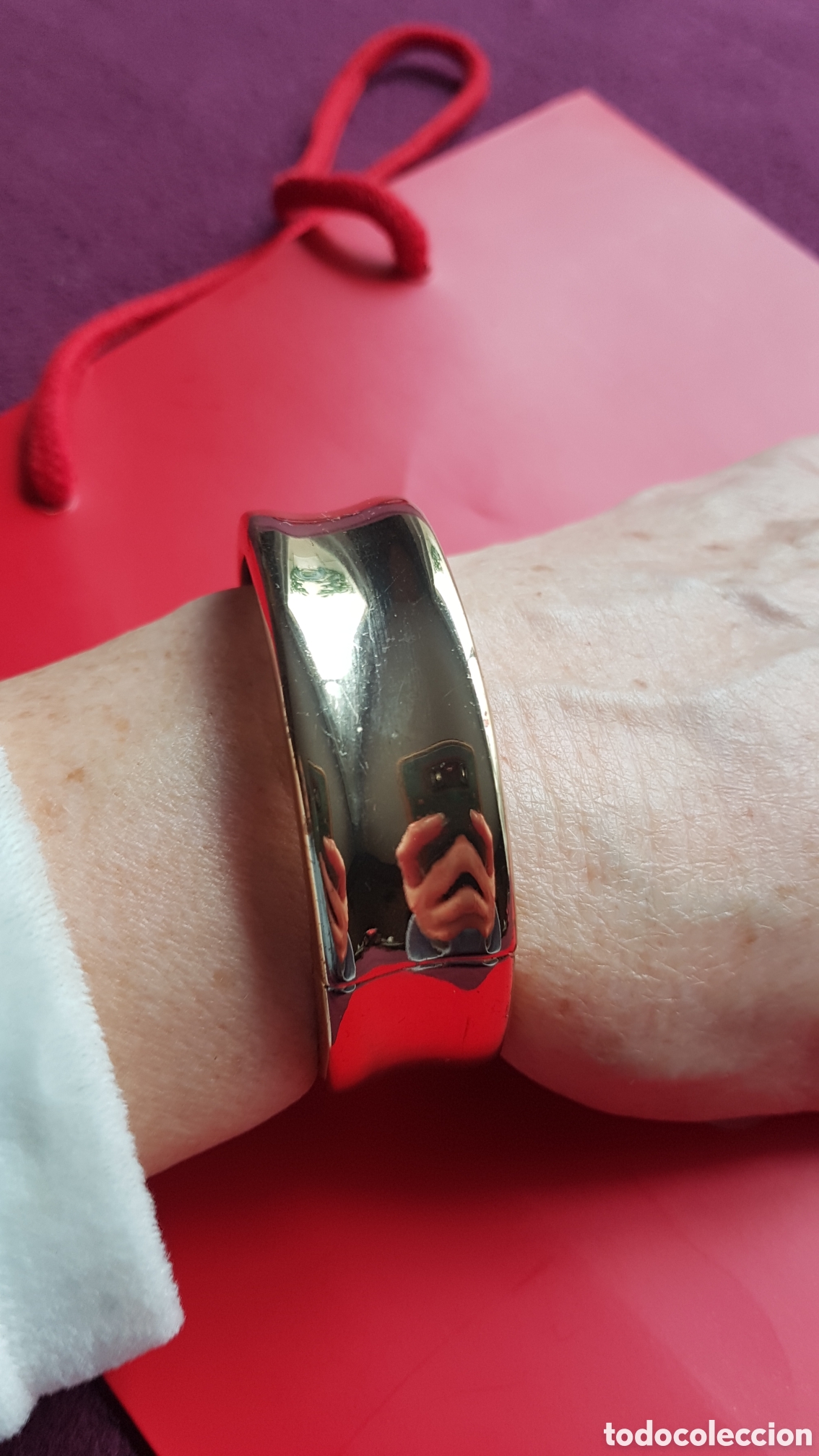 Joyeria: Brazalete Vintage en dorado - Foto 4