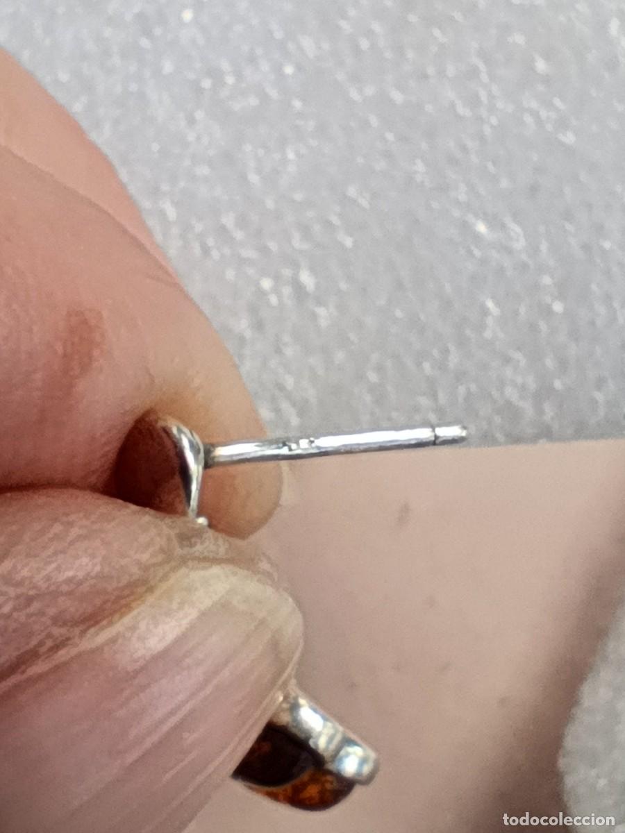 Joyeria: Pendientes de plata de 1 Ley con &aacute;mbar b&aacute;ltico - Foto 5