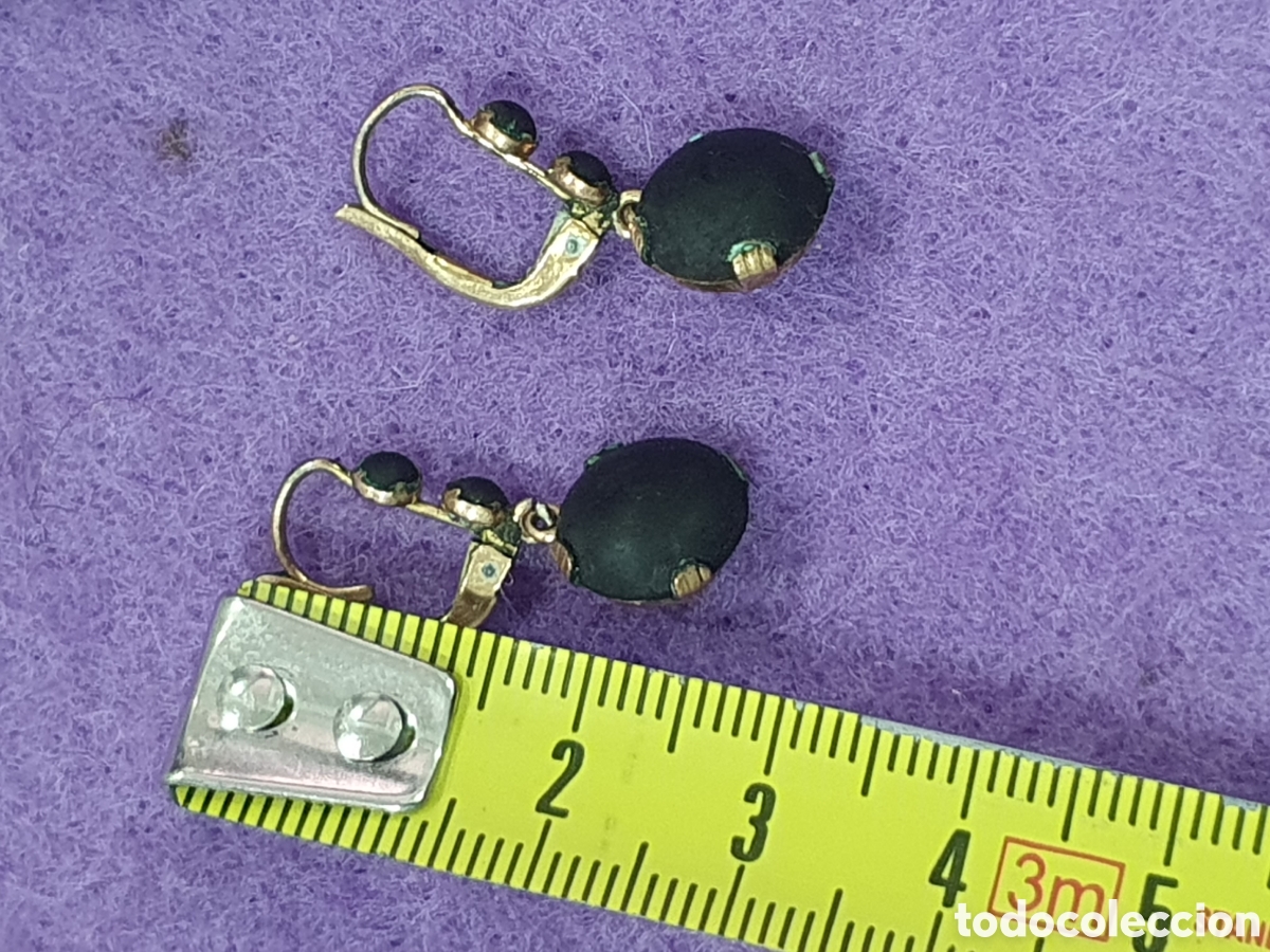 Joyeria: Antiguos pendientes en oro bajo. (L57) - Foto 2