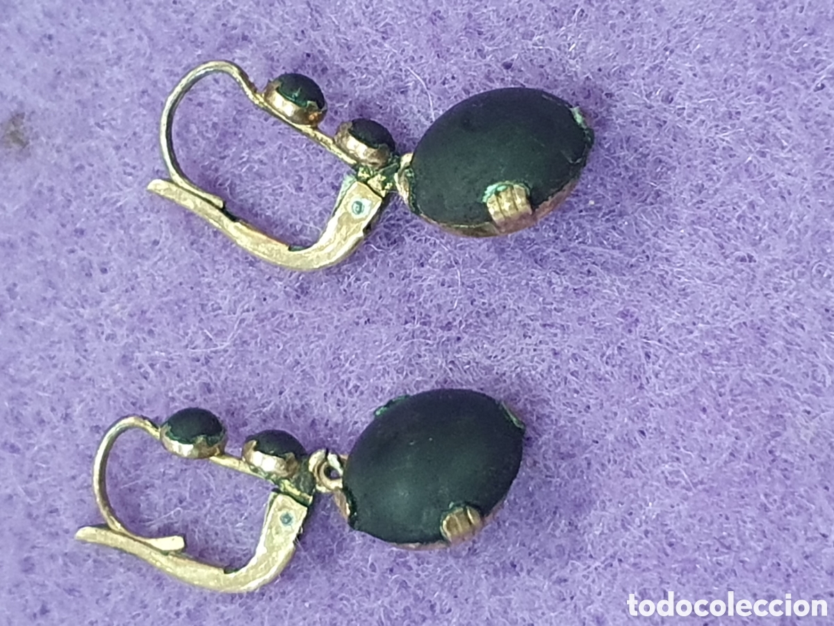 Joyeria: Antiguos pendientes en oro bajo. (L57) - Foto 3