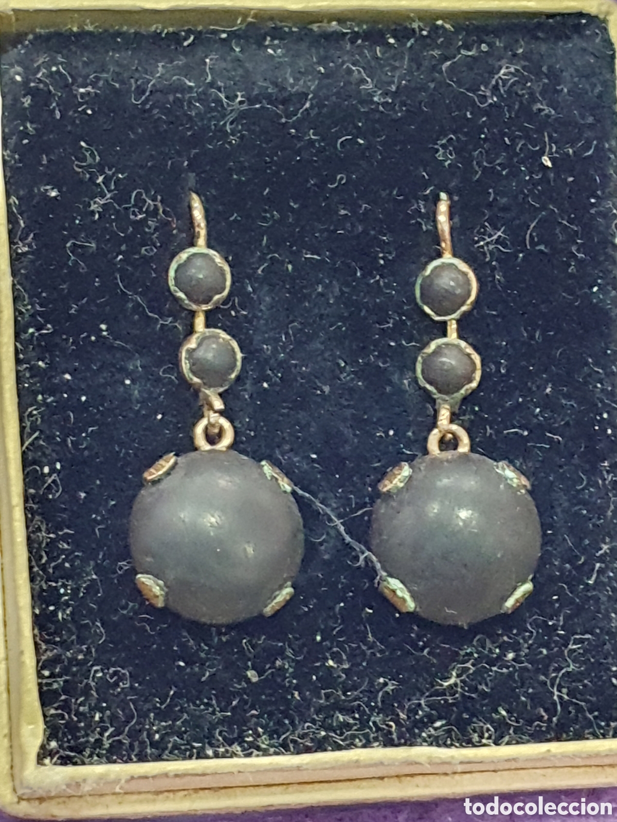 Joyeria: Antiguos pendientes en oro bajo. (L57) - Foto 4