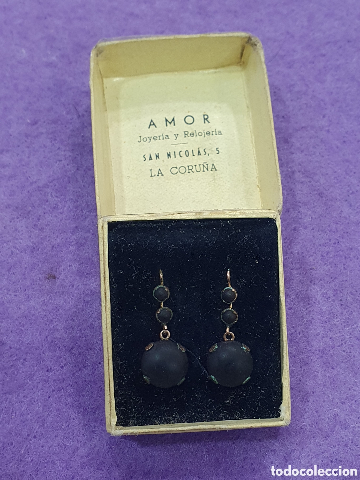 Joyeria: Antiguos pendientes en oro bajo. (L57) - Foto 1