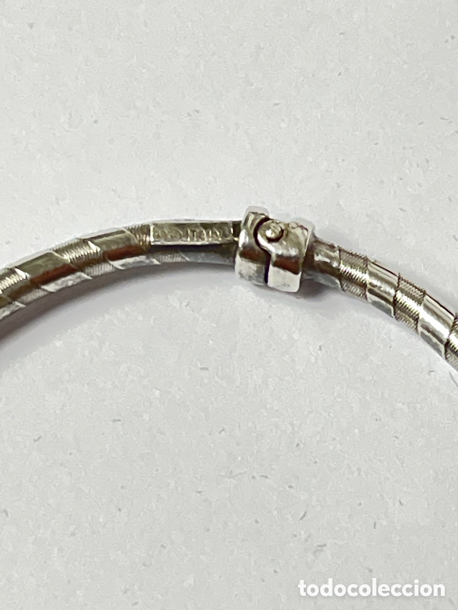 Joyeria: Pulsera media ca&ntilde;a de plata /Pul284 - Foto 2