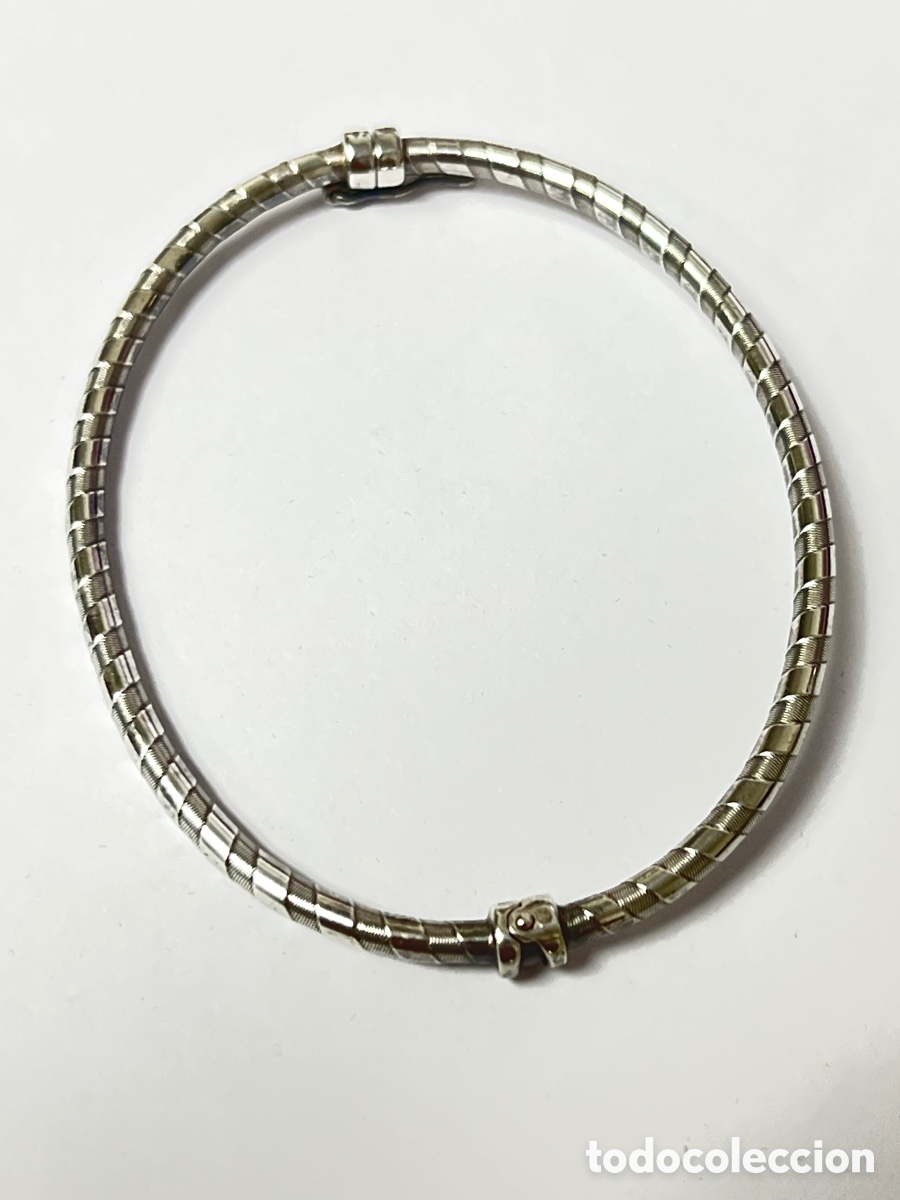 Joyeria: Pulsera media ca&ntilde;a de plata /Pul284 - Foto 5