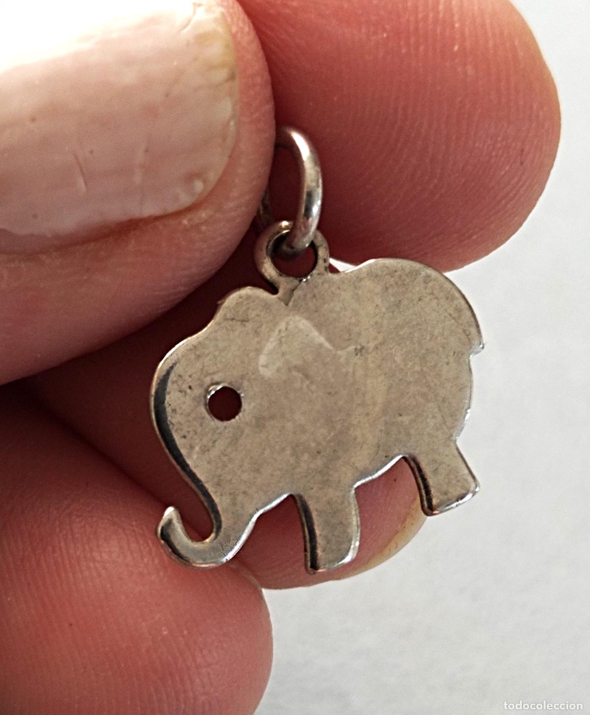 Joyeria: Colgante de plata, elefante. - Foto 2