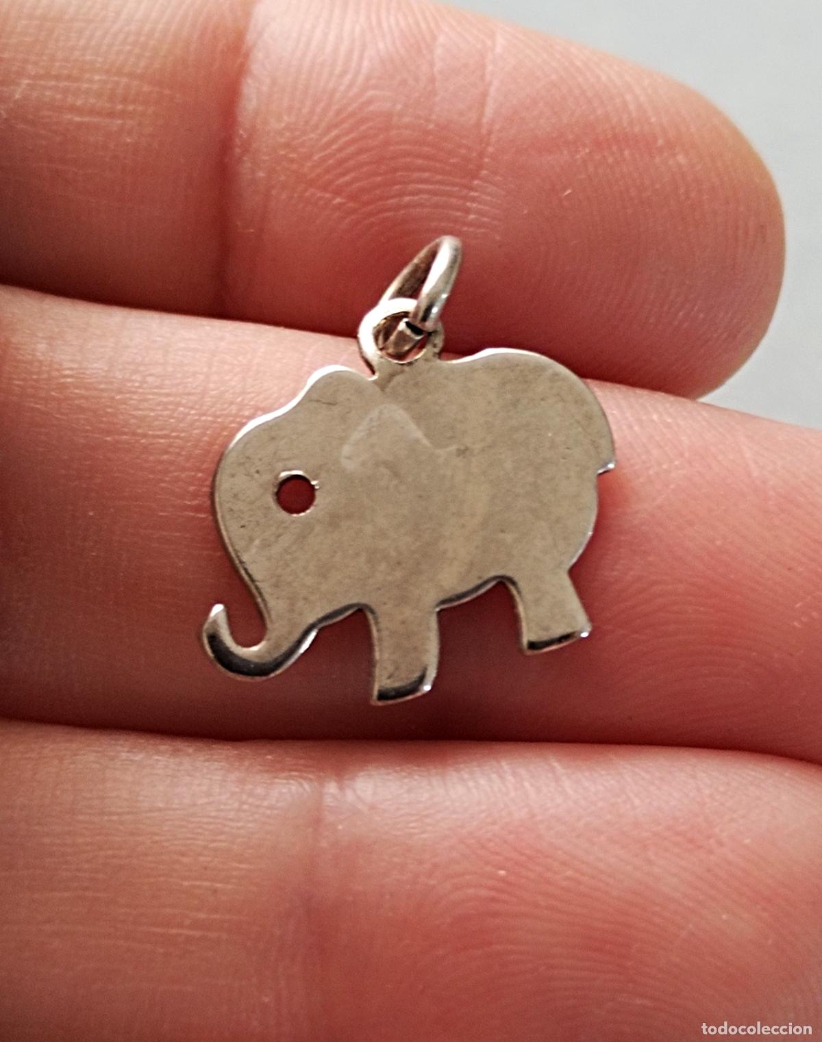 Joyeria: Colgante de plata, elefante. - Foto 1