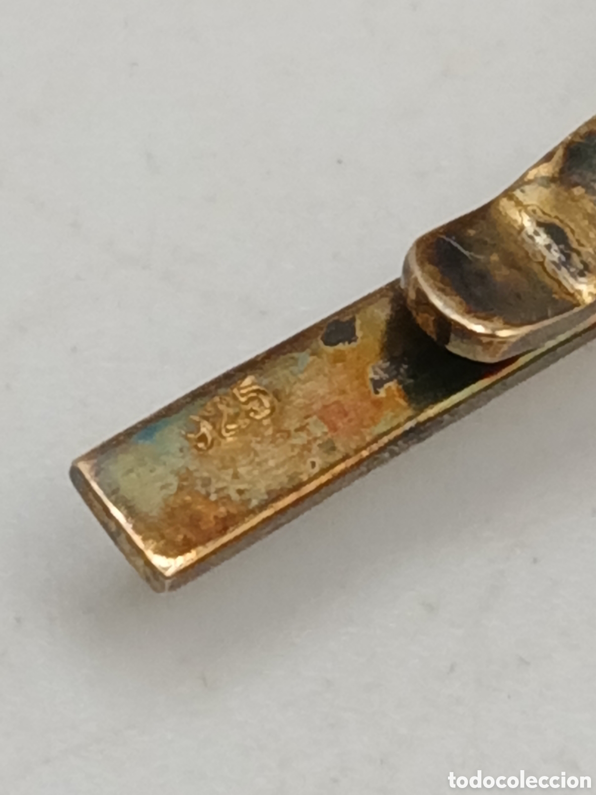 Joyeria: Pisacorbata plata chapado oro 925mls - Foto 4