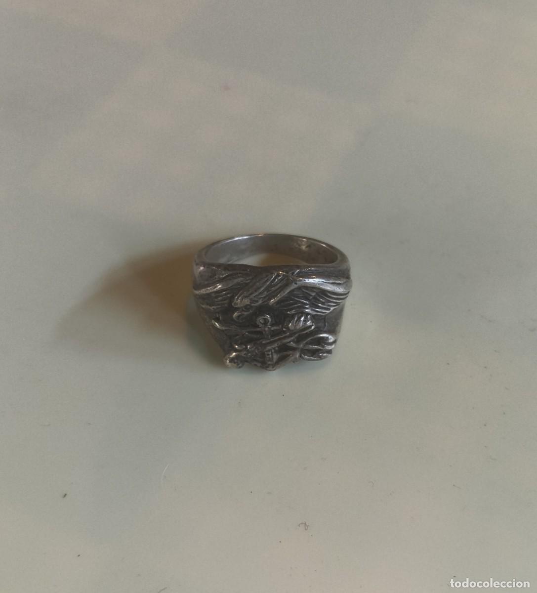 Joyeria: Anillo plateado de marina - Foto 1