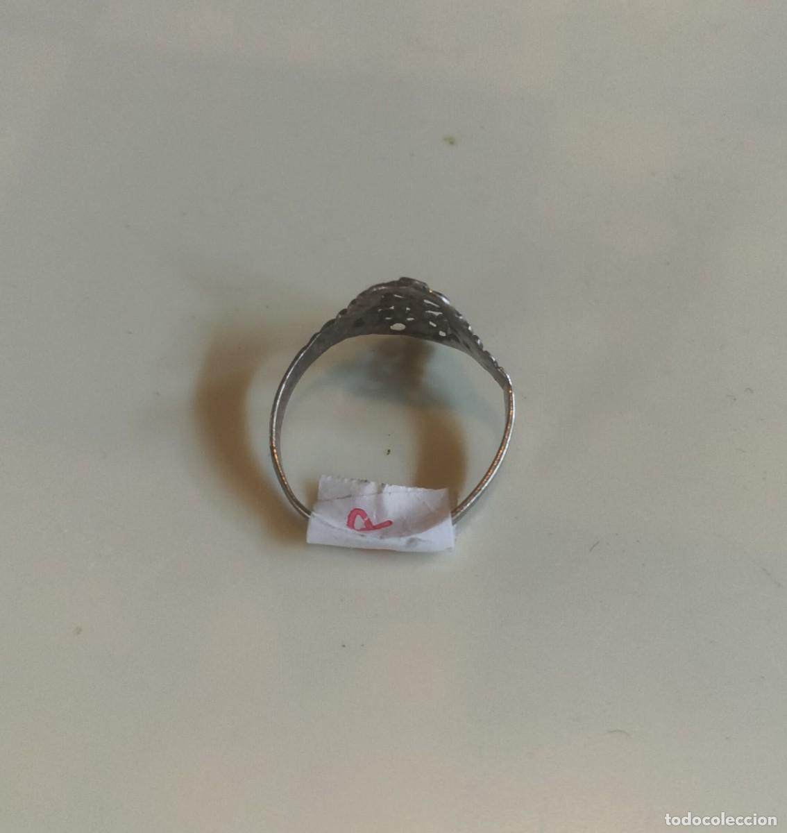 Joyeria: Anillo religioso, posiblemente plata - Foto 2
