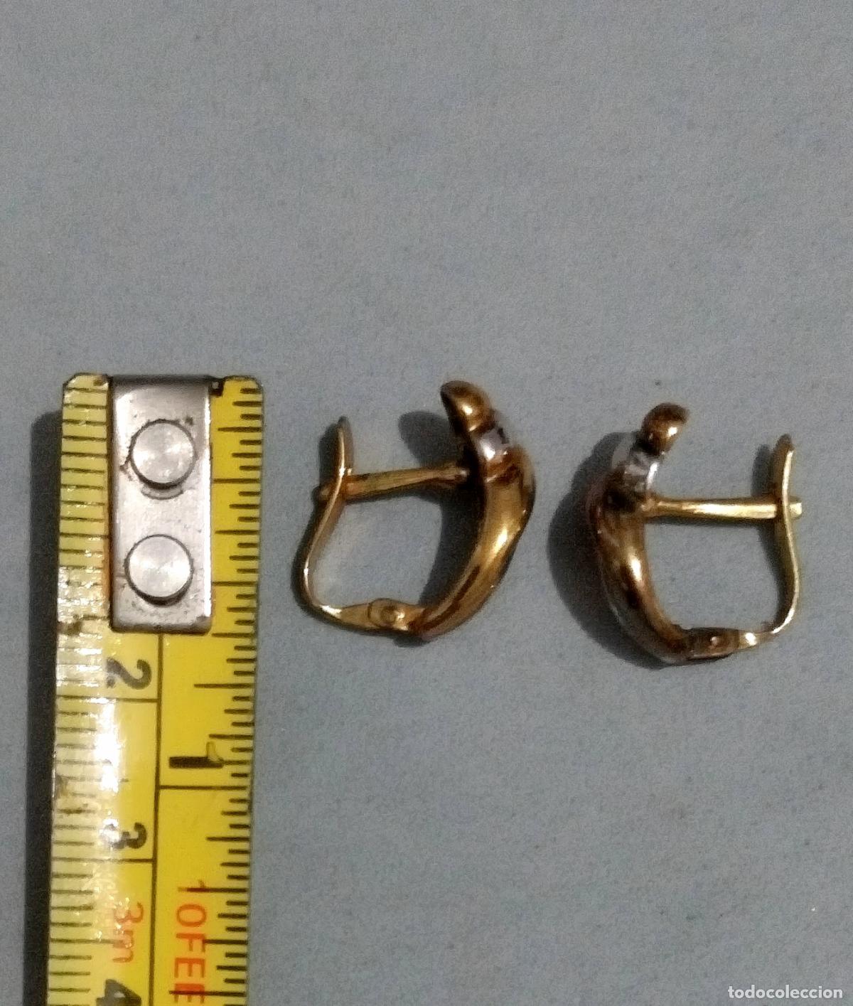 Joyeria: Pendientes de plata, con ba&ntilde;o de oro, cierre de pala catal&aacute;n. - Foto 5