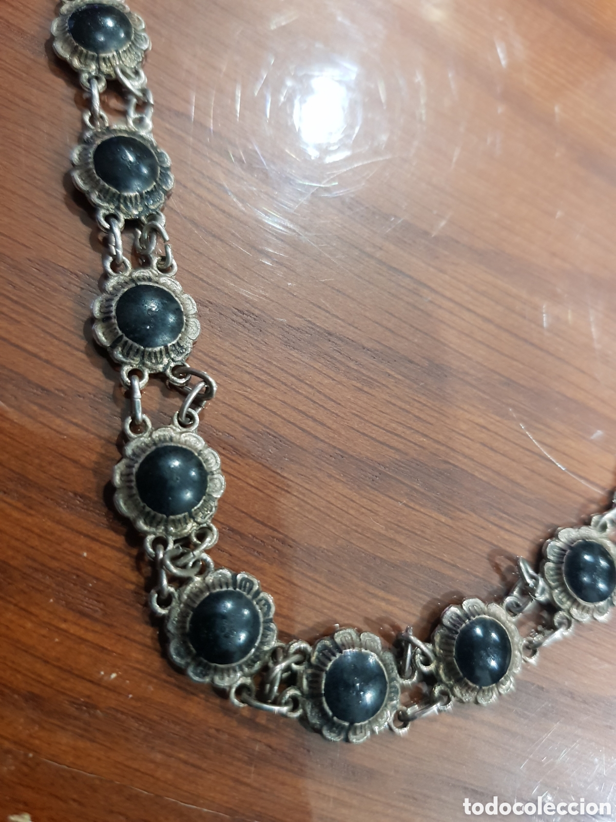 Joyeria: COLLAR PLATA 925 Y FLORES NEGRAS - Foto 5