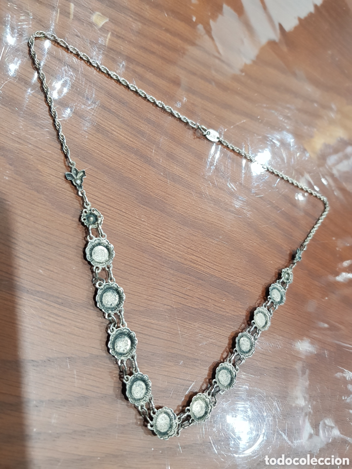 Joyeria: COLLAR PLATA 925 Y FLORES NEGRAS - Foto 7