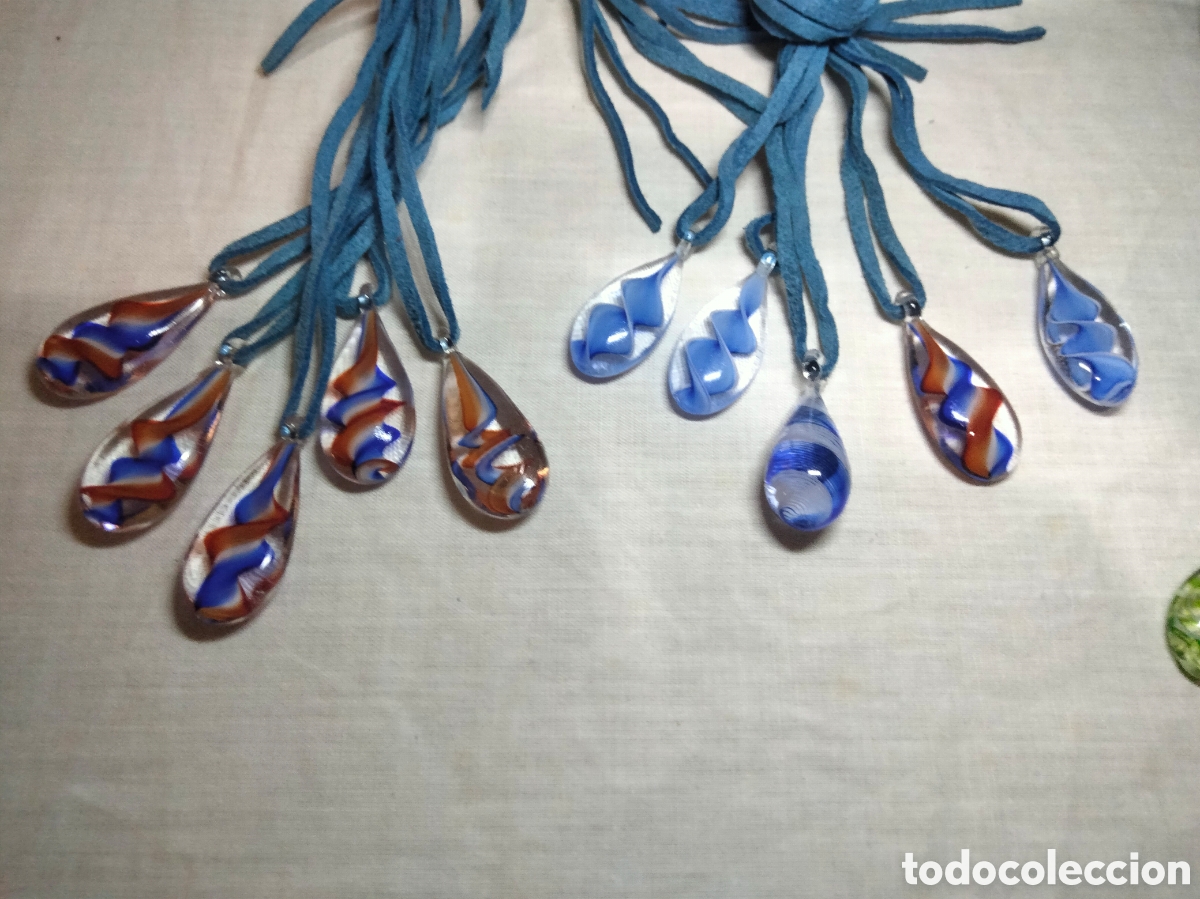 Joyeria: Lote de 20 colgantes cristal murano - Foto 2